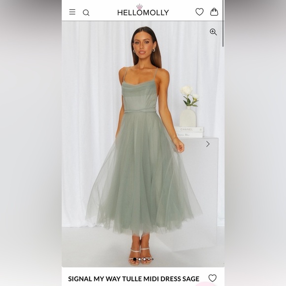 Hello Molly Dresses & Skirts - NWT - Hello Molly Tulle Gown in Sage